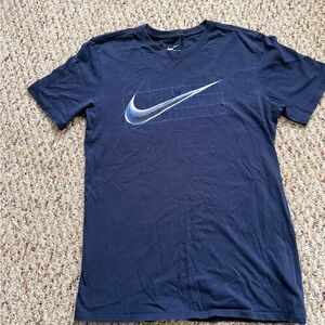 Nike Men's Dark Blue Graphic Tee
